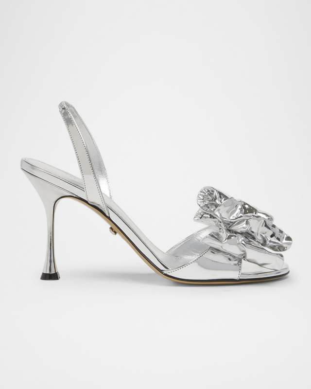 Le Cadeau Leather Mirror Sandals